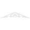 Ekena Millwork Pitch Austin Architectural Grade PVC Gable Pediment, 72"W x 15"H x 1"P (5/12) GPP072X015X100AUS - alternate 3
